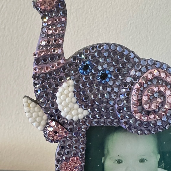 Julia Taylor Collection, Inc. Other - Spirit animal elephant swarovski crystal picture frame nursery zoo purple shower